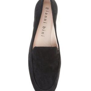 Gianni Bini Black Macen Suede Slip-On Flat Loafer